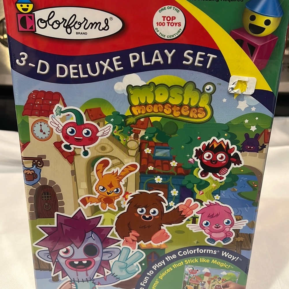 Colorforms MOSHI monsters 3-D deluxe playset new